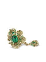 Anabela Chan bague Emerald Peony en or vermeil 18ct - Vert