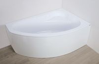 Plazan Ekoplus badkuip met paneel 145x95cm wit rechts inclusief potenset - thumbnail