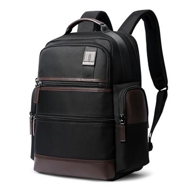 Bopai 751-007291 Business anti-diefstal waterdichte grote capaciteit dubbele schoudertas met USB opladen poort grootte: 34x19x (zwart)