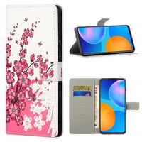 Style Series Xiaomi 12T/12T Pro Portemonnee Hoesje - Roze Bloemen