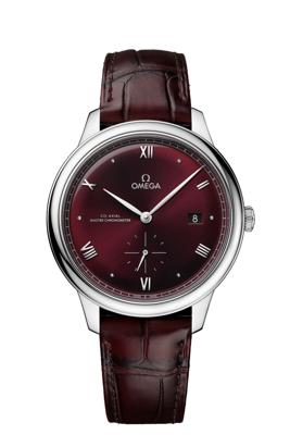 Horlogeband Omega 032Z016838 / 43453412102001 / 43413412011001 / De Ville Krokodillenleer Rood 19mm