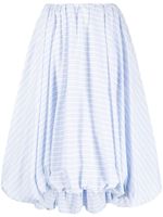 STAUD jupe Mariposa à ourlet bouffant - Blanc