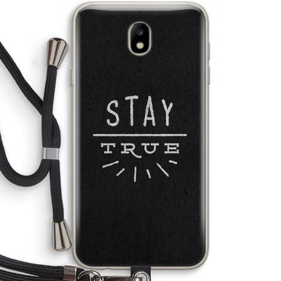 Stay true: Samsung Galaxy J7 (2017) Transparant Hoesje met koord