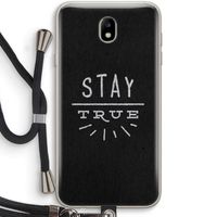 Stay true: Samsung Galaxy J7 (2017) Transparant Hoesje met koord