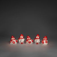 Konstsmide 6253-103 Acryl figuur Energielabel: G (A - G) Sneeuwpoppen Set van 5 stuks Warmwit LED Warm-wit - thumbnail