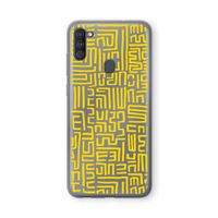 Majorelle Blue Print: Samsung Galaxy A11 Transparant Hoesje