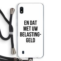 Belastinggeld: Samsung Galaxy A10 Transparant Hoesje met koord