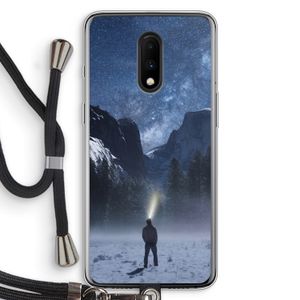 Wanderlust: OnePlus 7 Transparant Hoesje met koord