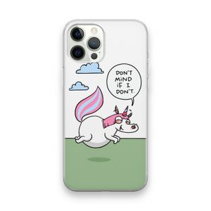 Unicorn: iPhone 12 Pro Max Transparant Hoesje