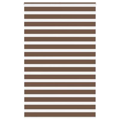 Zebra rolgordijn 140x200 cm stofbreedte 135,9cm polyester bruin