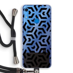 Crazy pattern: Huawei Y6s Transparant Hoesje met koord