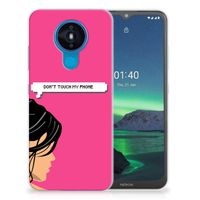 Nokia 1.4 Silicone-hoesje Woman Don't Touch My Phone - thumbnail