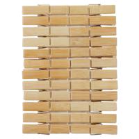 72x Houten wasgoedknijpers 7 cm   -