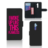 OPPO Reno 2Z Hoesje met naam Woke Up - Origineel Cadeau Zelf Maken - thumbnail