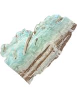 Caribbean Blue Calciet Schijf Half-Edelsteen uit Afghanistan