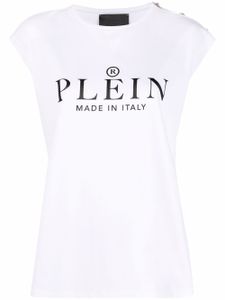 Philipp Plein t-shirt à logo imprimé - Blanc