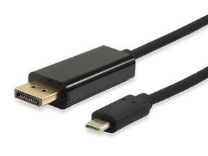 Equip 133467 video kabel adapter 1,8 m USB Type-C DisplayPort Zwart