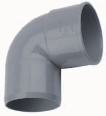 Wavin PVC Bocht 88° 50mm Mof x Spie - Flexibele, Duurzame Vijverleiding & Waterdicht