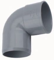 Wavin PVC Bocht 88° 50mm Mof x Spie - Flexibele, Duurzame Vijverleiding & Waterdicht