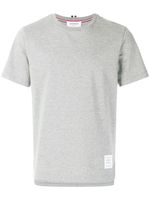 Thom Browne t-shirt à patch logo - Gris