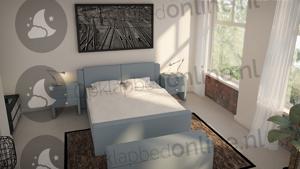Standaard boxspringset 140 x 200 cm- stofkleur 1914