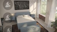 Standaard boxspringset 140 x 200 cm- stofkleur 1914