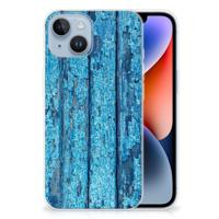 Apple iPhone 14 | Bumper Hoesje | Wood Blue