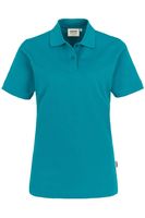 HAKRO 224 Regular Fit Dames Poloshirt smaragd, Effen - thumbnail