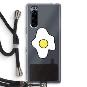 Spiegelei: Sony Xperia 5 Transparant Hoesje met koord