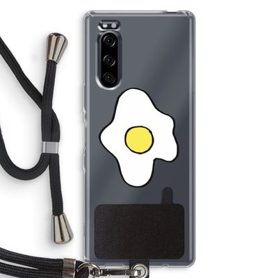 Spiegelei: Sony Xperia 5 Transparant Hoesje met koord