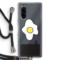 Spiegelei: Sony Xperia 5 Transparant Hoesje met koord