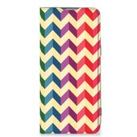 OnePlus Nord 2T Hoesje met Magneet Zigzag Multi Color