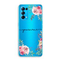 Rozen: Oppo Find X3 Lite Transparant Hoesje