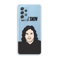 Let It Snow: Samsung Galaxy A73 Transparant Hoesje Let It Snow: Samsung Galaxy A73 Transparant Hoesje