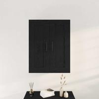 Wandkast Zwart eiken 69.5 x 34 x 90 cm Bewerkt hout