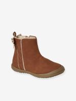 Meisjeslaarzen met rits kleutercollectie bruin