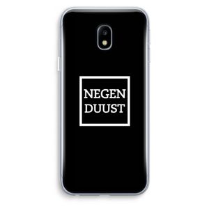 Negenduust black: Samsung Galaxy J3 (2017) Transparant Hoesje