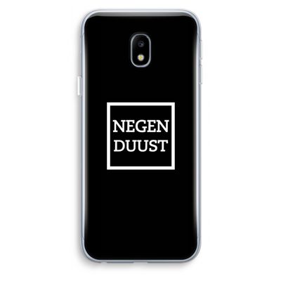 Negenduust black: Samsung Galaxy J3 (2017) Transparant Hoesje