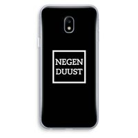 Negenduust black: Samsung Galaxy J3 (2017) Transparant Hoesje