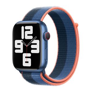 Apple origineel Sport Loop Apple Watch 42mm / 44mm / 45mm / 49mm Blue Jay / Abyss Blue - MN5Q3ZM/A