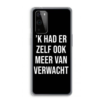 Meer verwacht - Zwart: OnePlus 9 Pro Transparant Hoesje