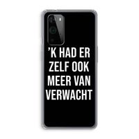 Meer verwacht - Zwart: OnePlus 9 Pro Transparant Hoesje