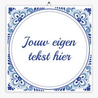 Delfts Blauw tegeltje klassiek