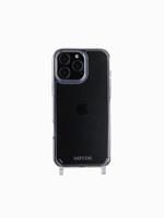 Høyde iPhone 16 Pro Max hoesje - Backcover met siliconen ringen - Transparant