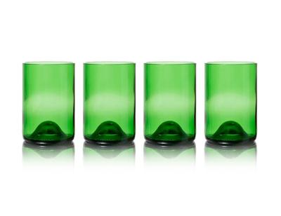 Rebottled glazen - 4-pack - green