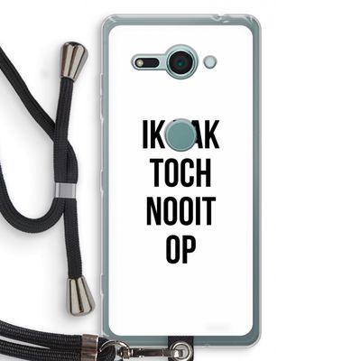 Ik pak nooit op: Sony Xperia XZ2 Compact Transparant Hoesje met koord