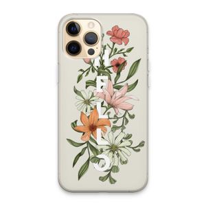 Hello bloemen: iPhone 13 Pro Max Transparant Hoesje
