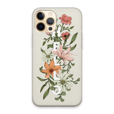 Hello bloemen: iPhone 13 Pro Max Transparant Hoesje