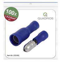 Quadrios 23C492 Ronde connector 1.5 mm² - 2.5 mm² Blauw 100 stuk(s) - thumbnail