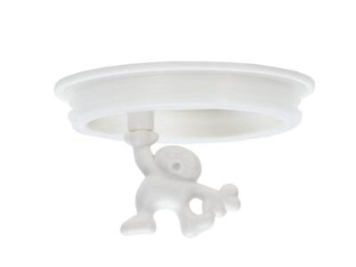 Alessi Reserve Deksel - voor voorraadpot Gianni A Little Man Holding A Tight - Wit